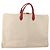 Hermès HERMES Funda de Ropa de Lona y Cuero Beige Oro Auth bs35793V Dorado