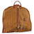 MCM Vicetos Logogram Garment Cover Leather Brown Gold Auth BA13677V Golden  - view 1