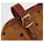MCM Vicetos Logogram Garment Cover Leather Brown Gold Auth BA13677V Golden  - view 14