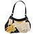 Borsa Salvatore Ferragamo Gancini in tela Beige Silver Auth BA13795A Argento
