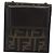 FENDI Zucca Canvas Shoulder Wallet Marrone Nero Auth 190683A - vista 2