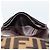 FENDI Zucca Canvas Shoulder Wallet Marrone Nero Auth 190683A - vista 20