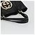 Borsa Tote GUCCI Newbrit in pelle nera e oro 162094 Auth BA13791V Nero D'oro - vista 7