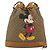 Borsa GUCCI Micro GG Canvas Disney Mickey Mouse in PVC Beige 602691 Auth ep15087M D'oro - vista 2