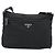 Sac à bandoulière en nylon PRADA Noir Argent Auth ka5115 Argenté - vue 2