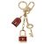 LOUIS VUITTON Porte Cles Kaduna Gold Tone Red M60074 LV Auth 191539M Rot - Ansicht 2