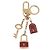 LOUIS VUITTON Porte Cles Kaduna Gold Tone Red M60074 LV Auth 191539M Rot - Ansicht 9