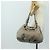FENDI Celeria Tote Bag Leder Grau Gold Auth 191294V Braun Golden - Ansicht 24
