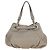 FENDI Celeria Tote Bag Leder Grau Gold Auth 191294V Braun Golden - Ansicht 3