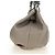FENDI Celeria Tote Bag Leder Grau Gold Auth 191294V Braun Golden - Ansicht 5