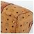 Borsa Mini Boston Vicetos Logogram MCM in PVC e pelle 2way Marrone Oro Auth 190895 D'oro - vista 12