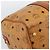 Borsa Mini Boston Vicetos Logogram MCM in PVC e pelle 2way Marrone Oro Auth 190895 D'oro - vista 13