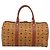 Borsa Mini Boston Vicetos Logogram MCM in PVC e pelle 2way Marrone Oro Auth 190895 D'oro - vista 3