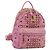 MCM Vicetos Logogram Studs Backpack Leather Pink Gold Auth 190946 Golden