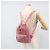 MCM Vicetos Logogram Studs Backpack Leather Pink Gold Auth 190946 Golden - view 28
