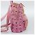 MCM Vicetos Logogram Studs Backpack Leather Pink Gold Auth 190946 Golden - view 4