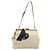 Miu Miu Accessory Pouch Satin Champagne Gold Auth 190668A Golden