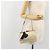 Miu Miu Accessory Pouch Satin Champagne Gold Auth 190668A Golden - view 24