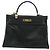 Hermès BORSA HERMES Kelly 32 in pelle Box Calf 2way Nero Oro Auth 190133SM D'oro - vista 2