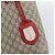 Borsa Tote GUCCI GG Supreme in PVC e pelle reversibile Rosso Beige Auth 190841 - vista 15