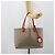 Borsa Tote GUCCI GG Supreme in PVC e pelle reversibile Rosso Beige Auth 190841 - vista 22