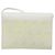 Borsa a tracolla Christian Dior Honeycomb in PVC e pelle bianco oro Auth BA13931 D'oro - vista 3