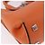 Borsa Salvatore Ferragamo Gancini in Pelle 2 modi Arancione Argento Auth 191599A - vista 12