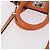 Borsa Salvatore Ferragamo Gancini in Pelle 2 modi Arancione Argento Auth 191599A - vista 7