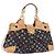 LOUIS VUITTON Borsa Tote Ursula Monogram Multicolor Black M40124 LV Auth ka5202V Nero