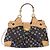 LOUIS VUITTON Borsa Tote Ursula Monogram Multicolor Black M40124 LV Auth ka5202V Nero - vista 2