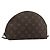 LOUIS VUITTON Monogram Trousse Demi Ronde Cosmetic Pouch M47520 LV Auth BA13889 Monogramma