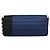 CHANEL Choco Bar Line Chain Shoulder Bag Satin Navy Silver CC Auth mr2769 Silber Marineblau - Ansicht 3