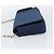 CHANEL Choco Bar Line Chain Shoulder Bag Satin Navy Silver CC Auth mr2769 Silber Marineblau - Ansicht 4