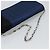 CHANEL Choco Bar Line Chain Shoulder Bag Satin Navy Silver CC Auth mr2769 Silber Marineblau - Ansicht 7