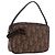 Pochette Christian Dior Trotter Canvas PVC Marrone Argento Auth 190629V