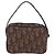 Pochette Christian Dior Trotter Canvas PVC Marrone Argento Auth 190629V - vista 3