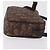 Pochette Christian Dior Trotter Canvas PVC Marrone Argento Auth 190629V - vista 4
