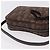 Pochette Christian Dior Trotter Canvas PVC Marrone Argento Auth 190629V - vista 6