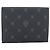 Clutch Berluti in PVC Nero Argento Auth BA13162 - vista 3