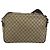 Borsa a Spalla GUCCI GG Supreme PVC Beige Oro 211107 Auth BA13796A D'oro - vista 3