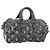 LOUIS VUITTON Borsa Monogram Felt Keepall XS Grigio Rosa M80821 Auth 191687SAM Marrone