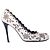 Décolleté Alexander Mcqueen in pelle con intagli floreali Bianco