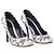Décolleté Alexander Mcqueen in pelle con intagli floreali Bianco - vista 2
