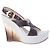 Autre Marque Sandali con zeppa Casadei in pelle effetto coccodrillo marrone