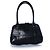 Gucci, Top-Handle-Tasche aus schwarzem, perforiertem GG-Leder - Ansicht 2