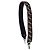 Fendi, raffia and python leather shoulder strap Black Red Yellow