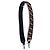Fendi, raffia and python leather shoulder strap Black Red Yellow - view 2