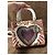 Dior Lady Dior Mini Tasche Mehrfarbiges Leder Weiß Mehrfarben - Ansicht 3