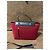 Céline Celine Belt Bag Borsa lana rossa e pelle nera Nero Rosso - vista 2