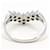 Autre Marque Platinring mit Diamant  - Ansicht 2
